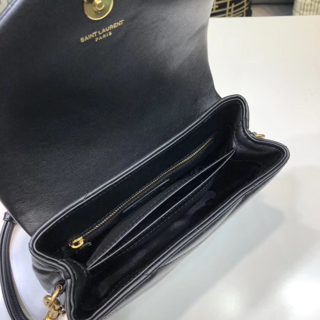 YSL Saint Laurent Loulou Lou Shoulder Bag Quilted Mini 7In18Cm Ysl 4777