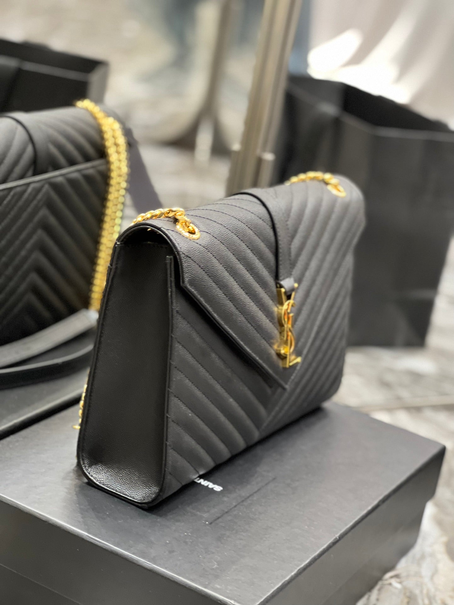 YSL Saint Laurent YSL Top Quality College Bag For Women Black Large Travel Bag