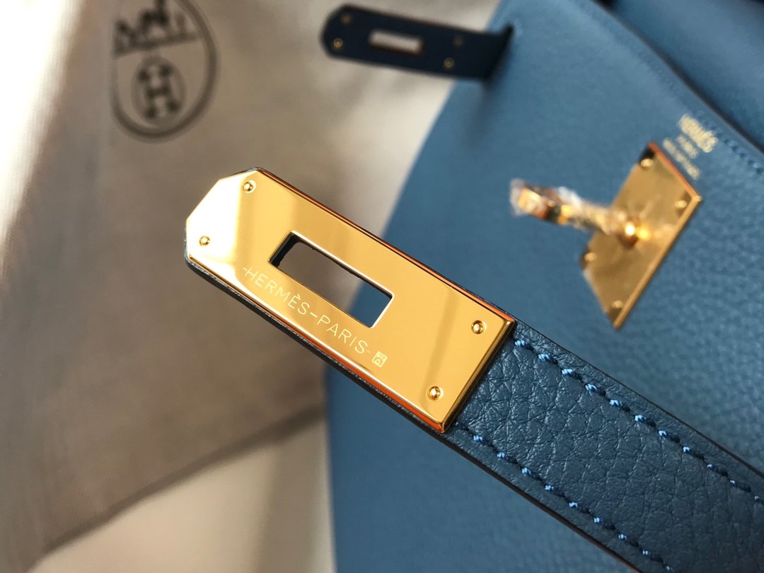 Top Quality Kelly Deep Vert Bosphore Bag Blue Shoulder Bag