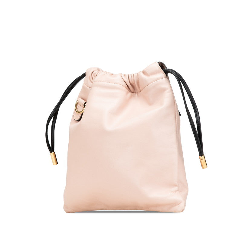 Fendi Slim Clutch Shoulder Bag Leather Clutch Bag