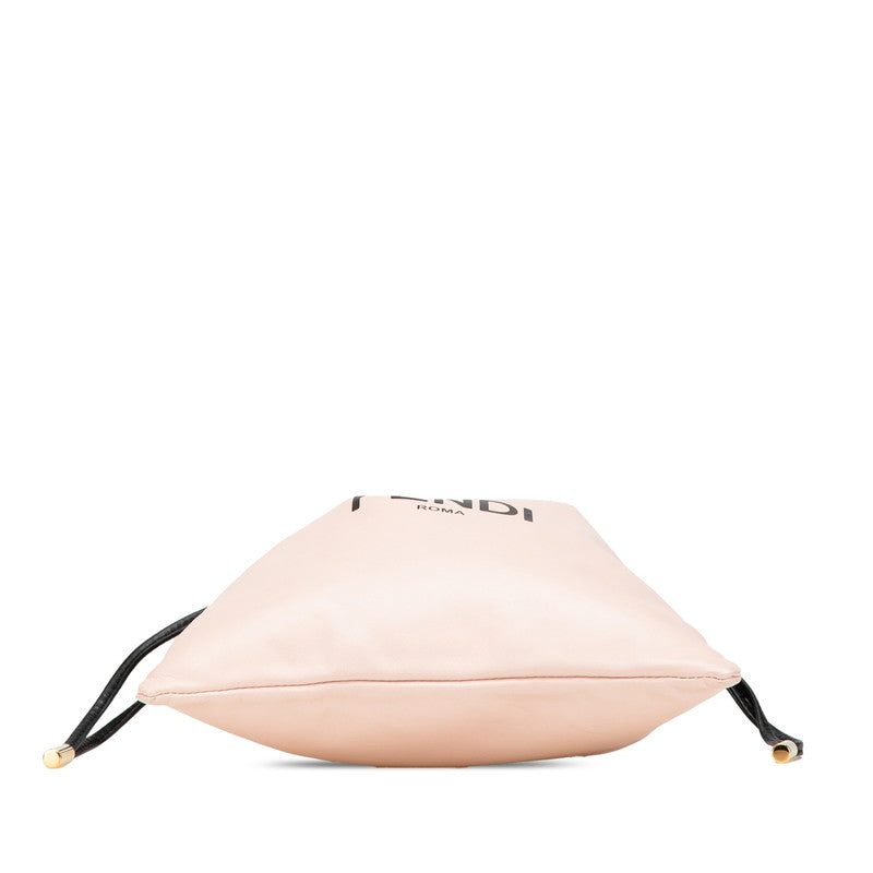 Fendi Slim Clutch Shoulder Bag Leather Clutch Bag