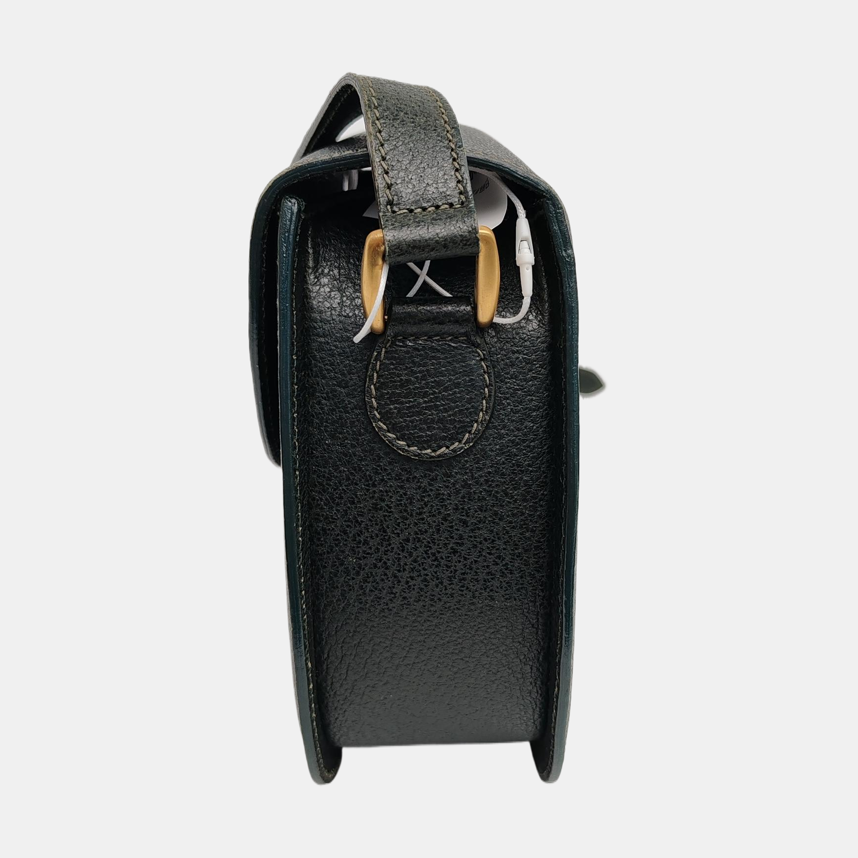 Gucci Bamboo Leather Green Medium Crossbody Bag