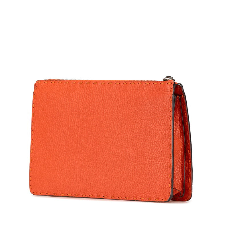 Fendi Selleria Clutch Bag Leather