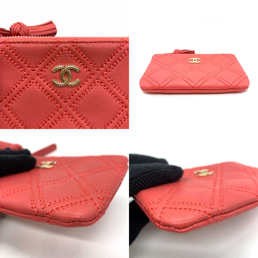 Chanel Lambskin Mini Pouch Pink Bag