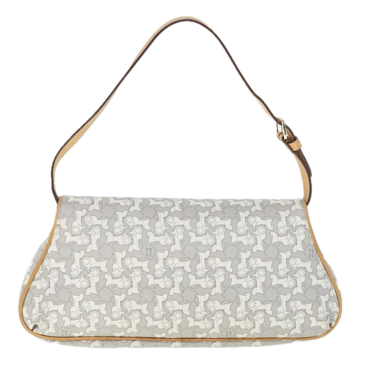 Luxury Sulky Shoulder Bag Pvc Gray Leather