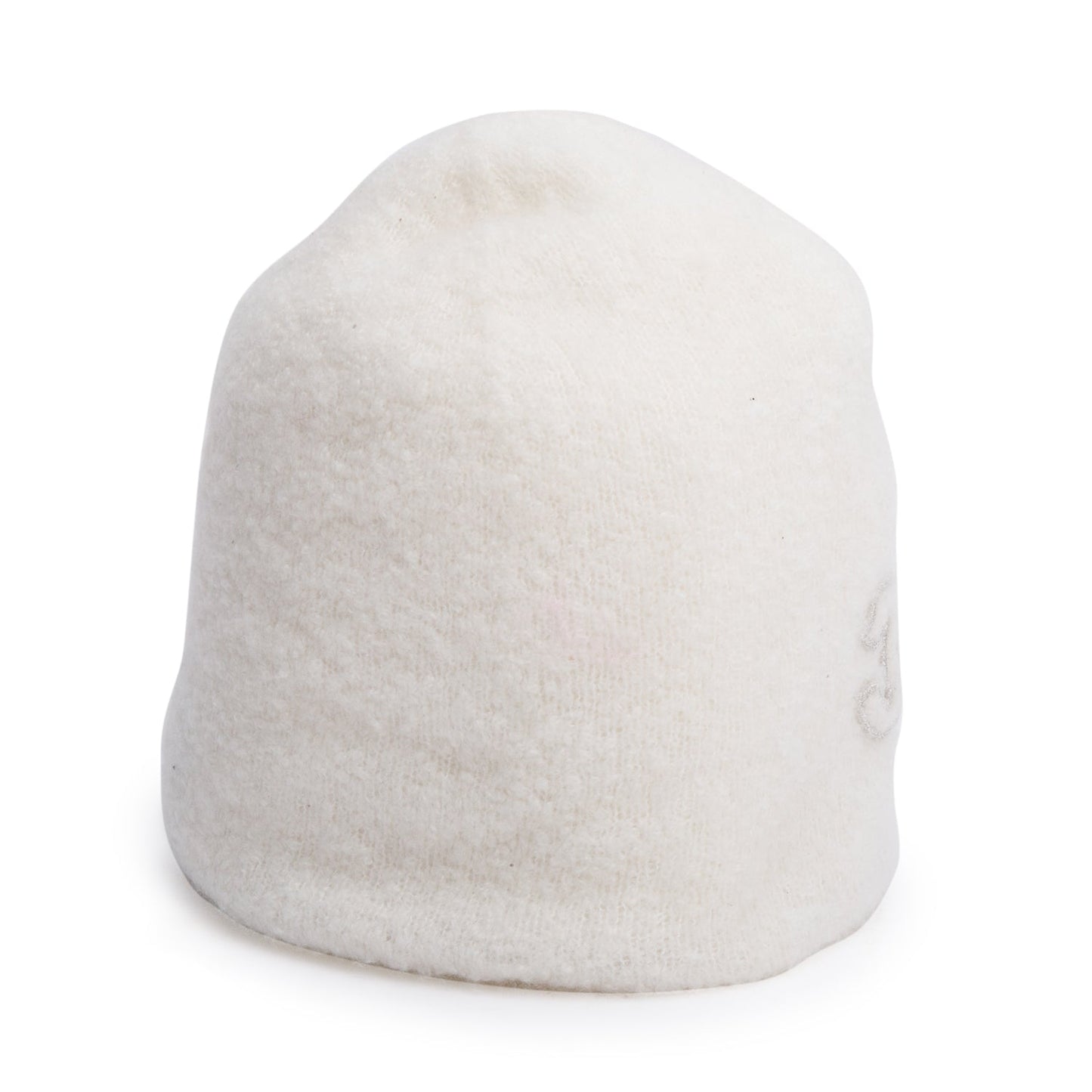 Chanel Cashmere CC Logo Beanie White Hat