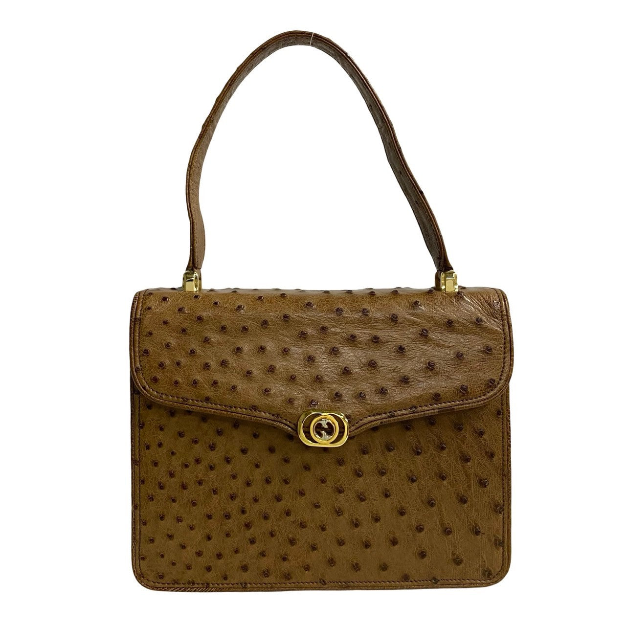 Gucci Old Ostrich Handbag Travel Bag