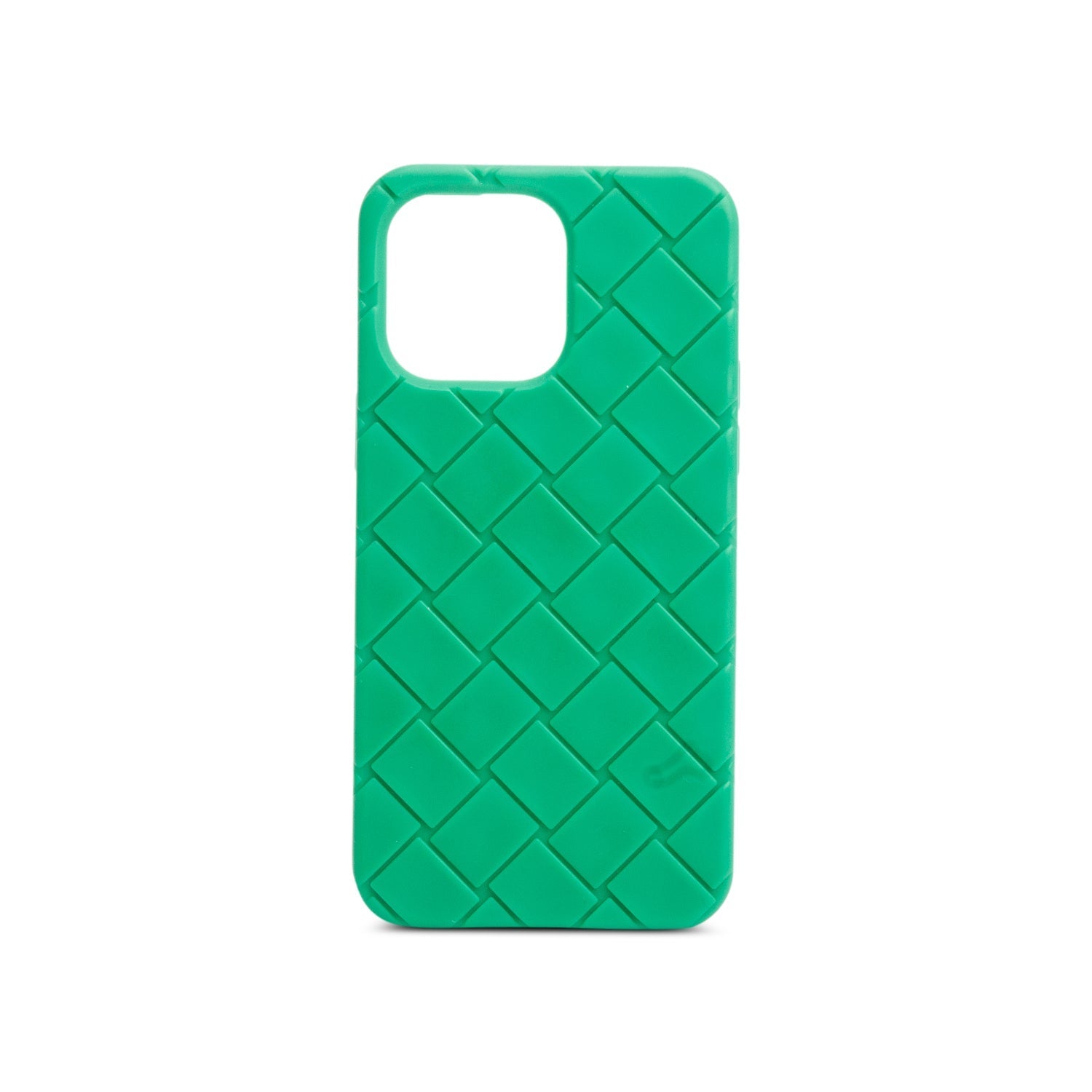 Bottega Veneta Intreccio Rubber Silicon Iphone Pro Max Case Green Travel Bag