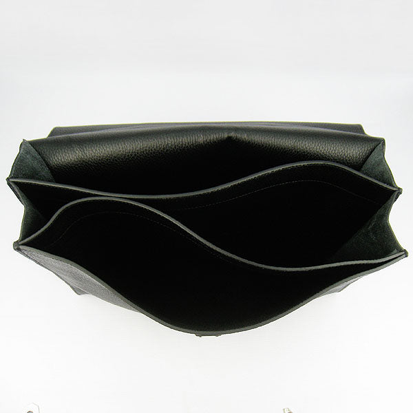 Hermes Luxury Briefcases Briefcase Handbag Black Travel Bag