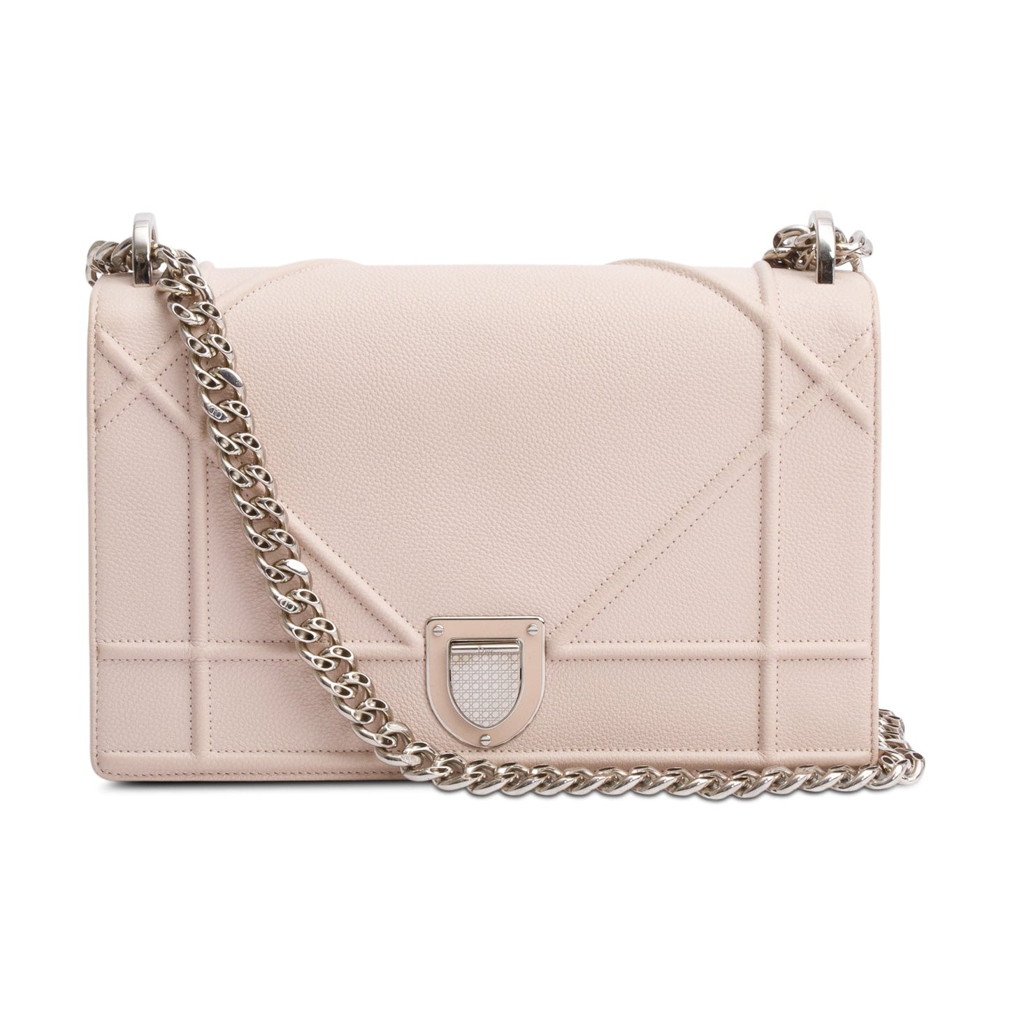 Dior Christian Calfskin ama Flap Bag Leather Pink Travel Bag