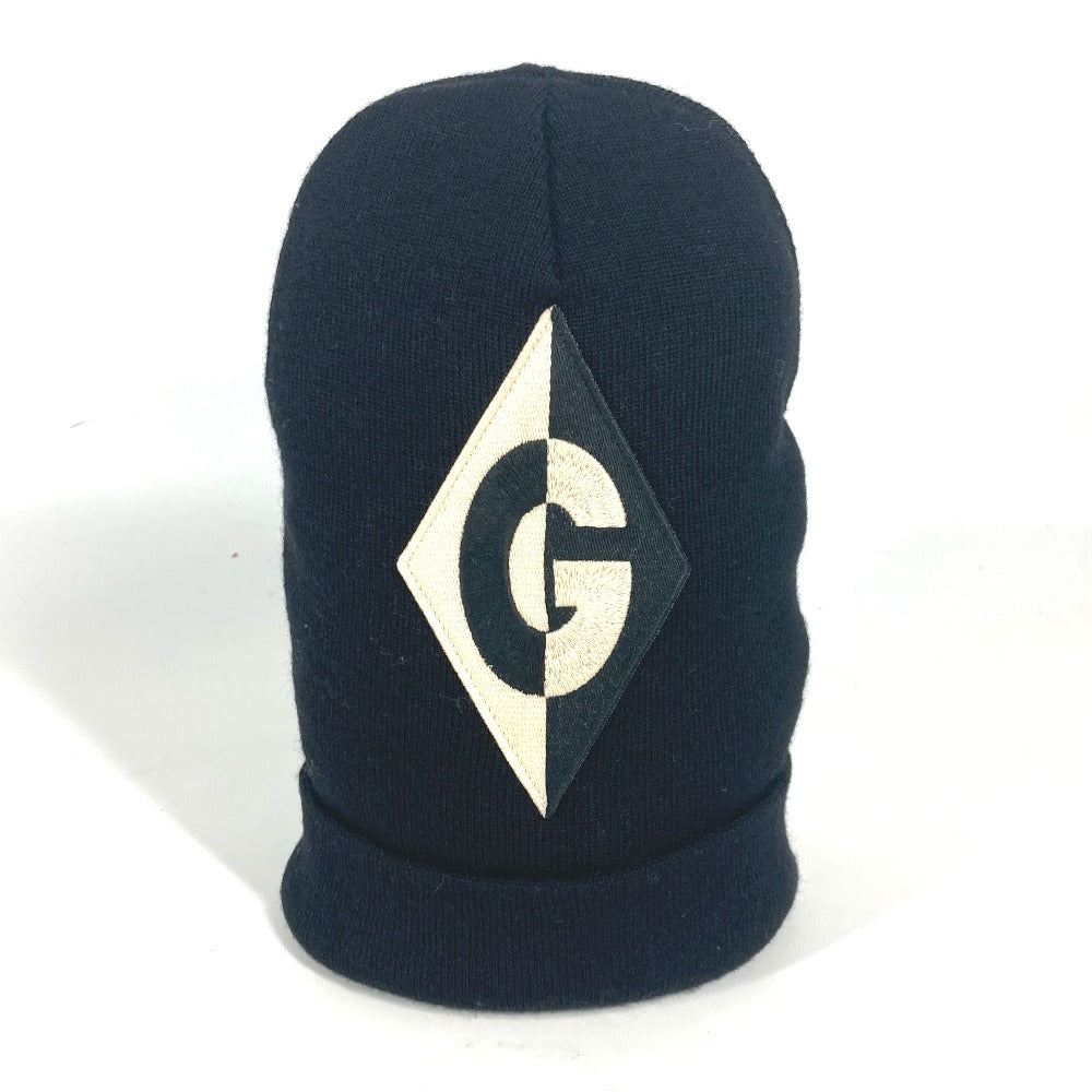 Gucci Knit beanie knit Wool Black Logo Apparel