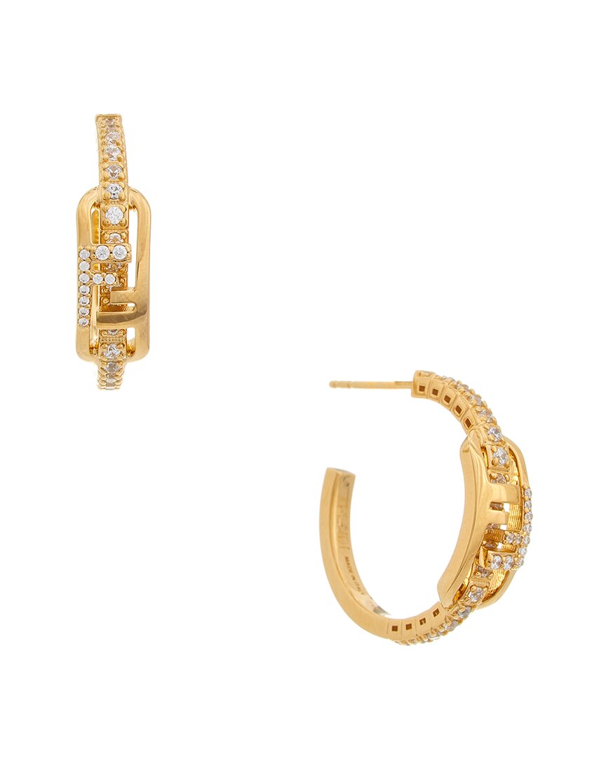 Fendi Jewelry O'lock Earrings 4 Yellow
