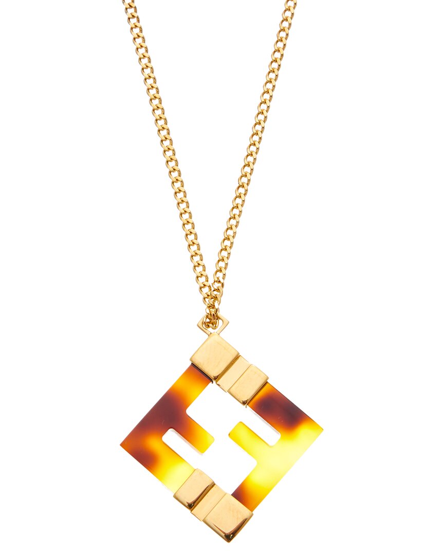 Fendi Jewelry Forever Necklace Brown