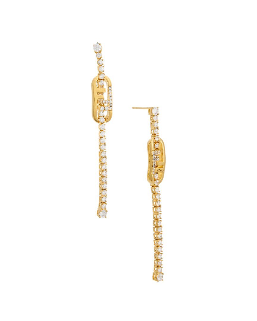 Fendi Jewelry O'lock Earrings 2 Yellow