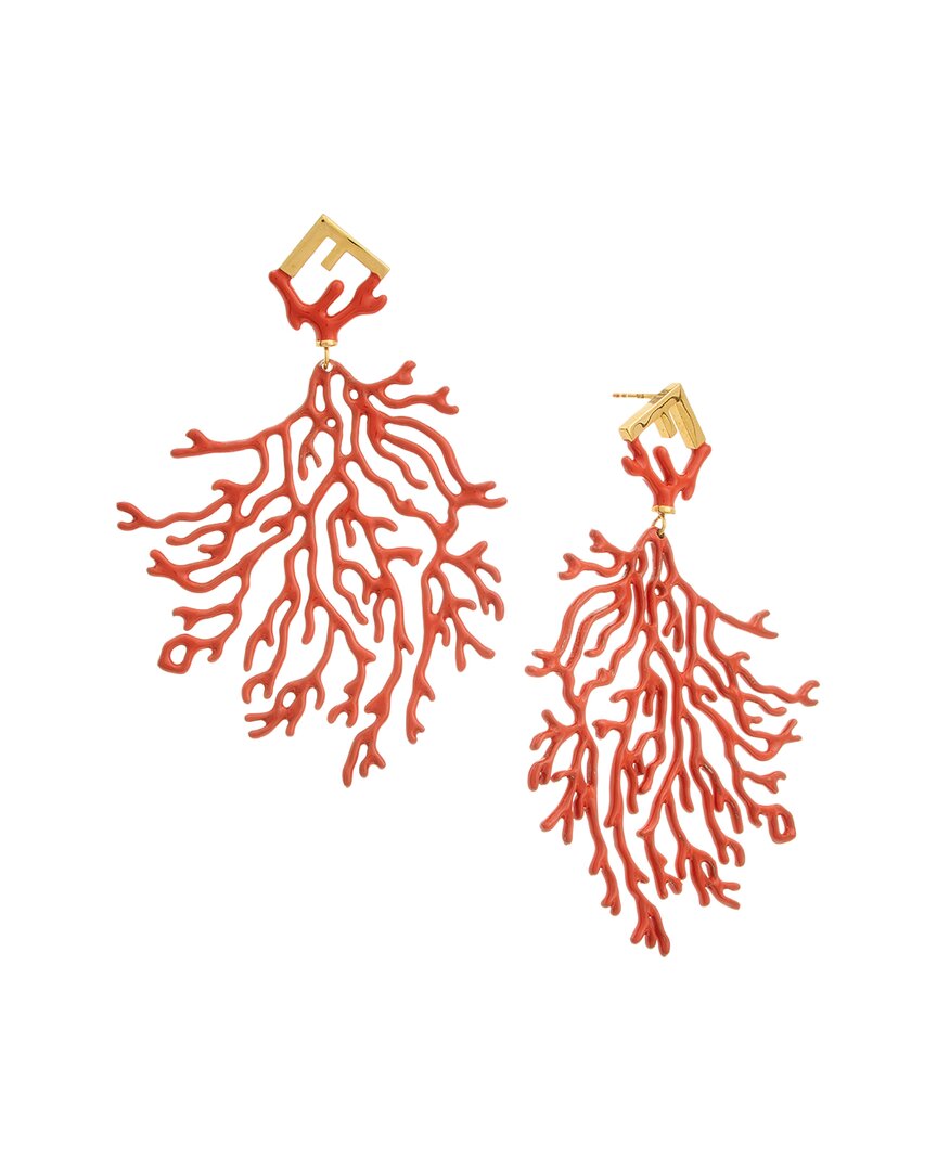 Fendi Jewelry Forever Earrings Pink