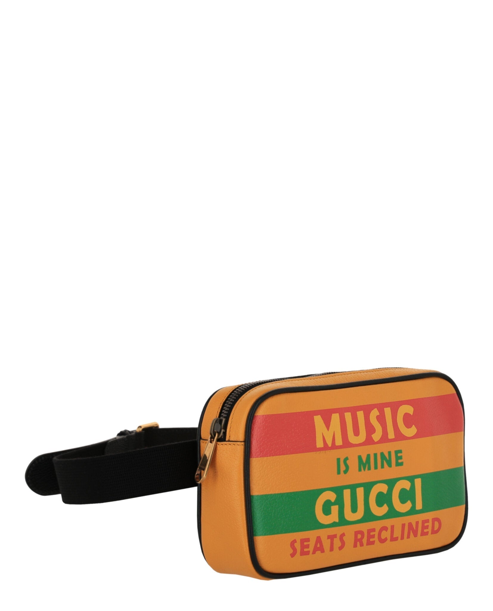 Gucci Mens Music Is Mine Leather Belt Bag