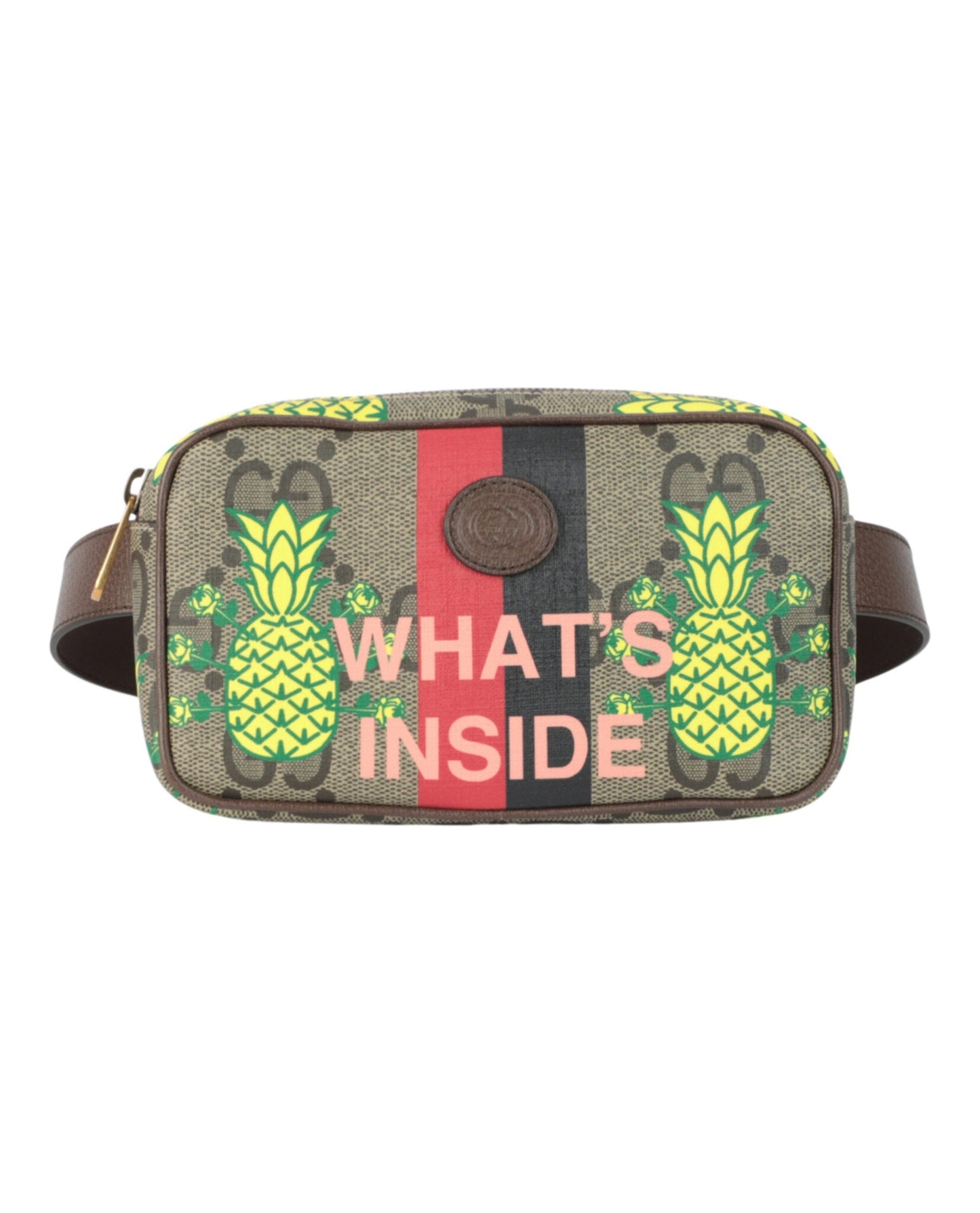Gucci Unisex-Adult Pineapple GG Supreme Belt Bag