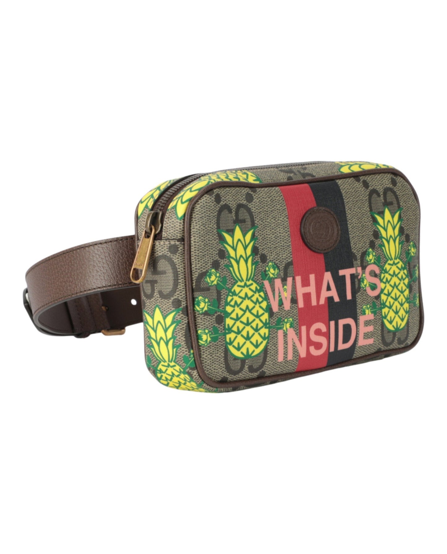 Gucci Unisex-Adult Pineapple GG Supreme Belt Bag