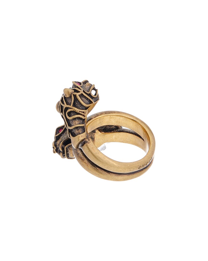 Gucci Feline Red Crystal Ring