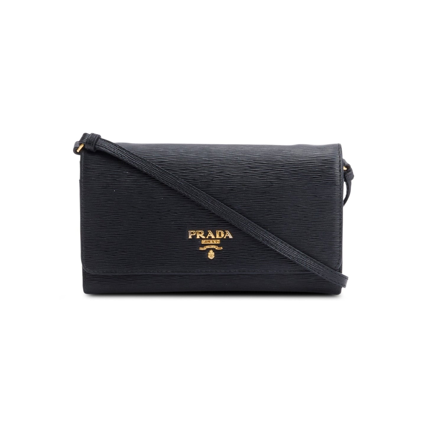 Prada Vitello Move Crossbody Bag Black Flap