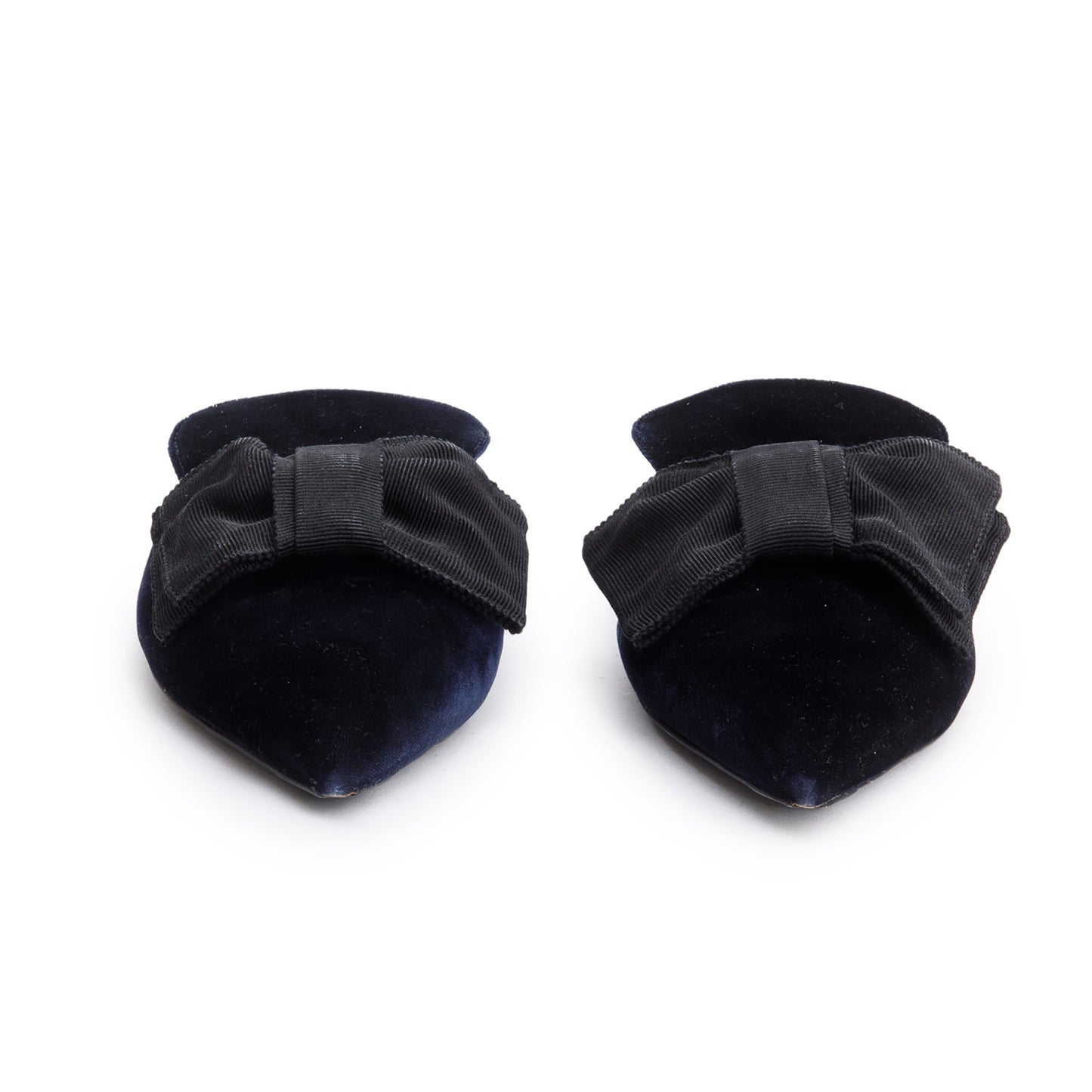 Prada Velvet Bow Accent Mules, Size Handbag Black Travel Bag