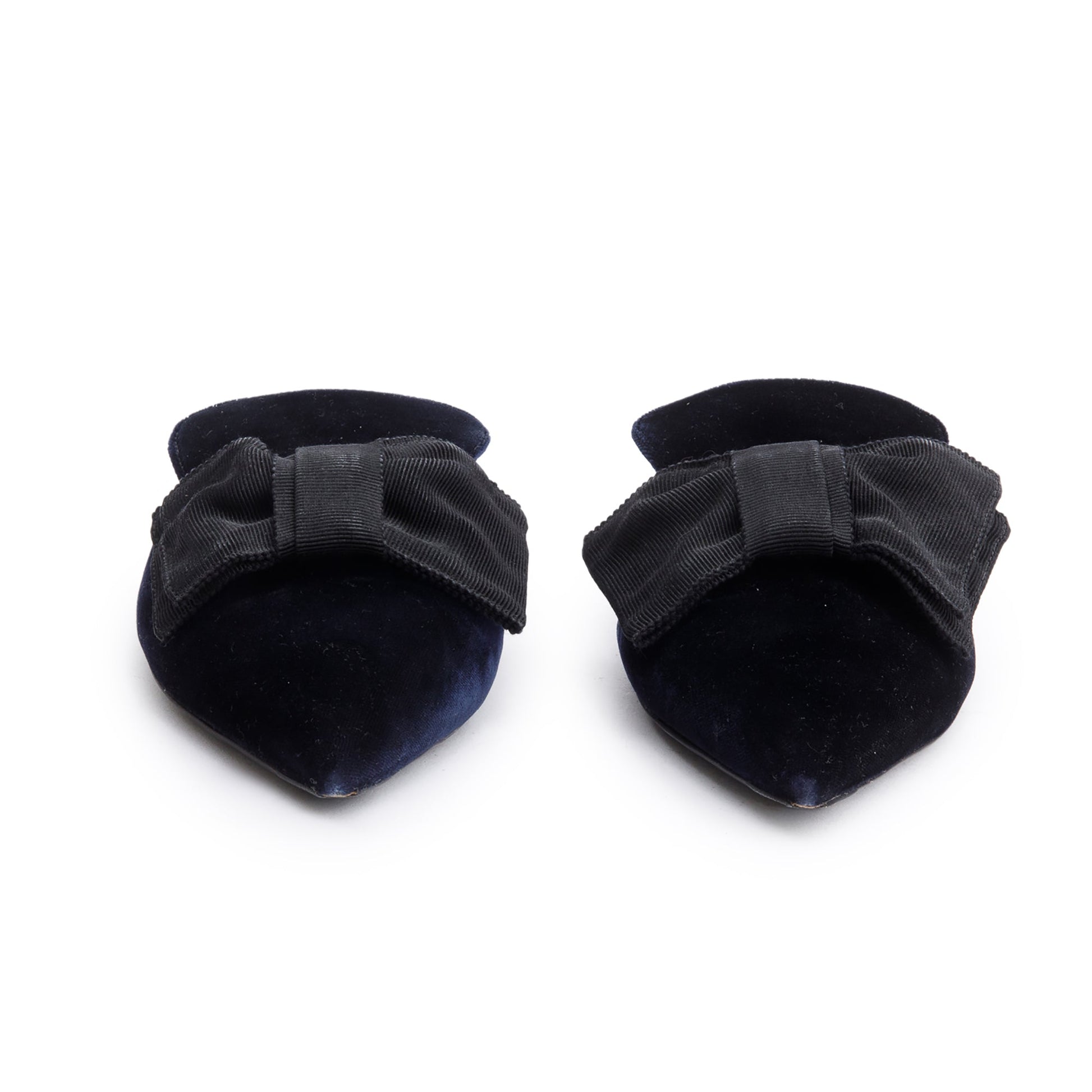 Prada Velvet Bow Accent Mules, Size Handbag Black Travel Bag