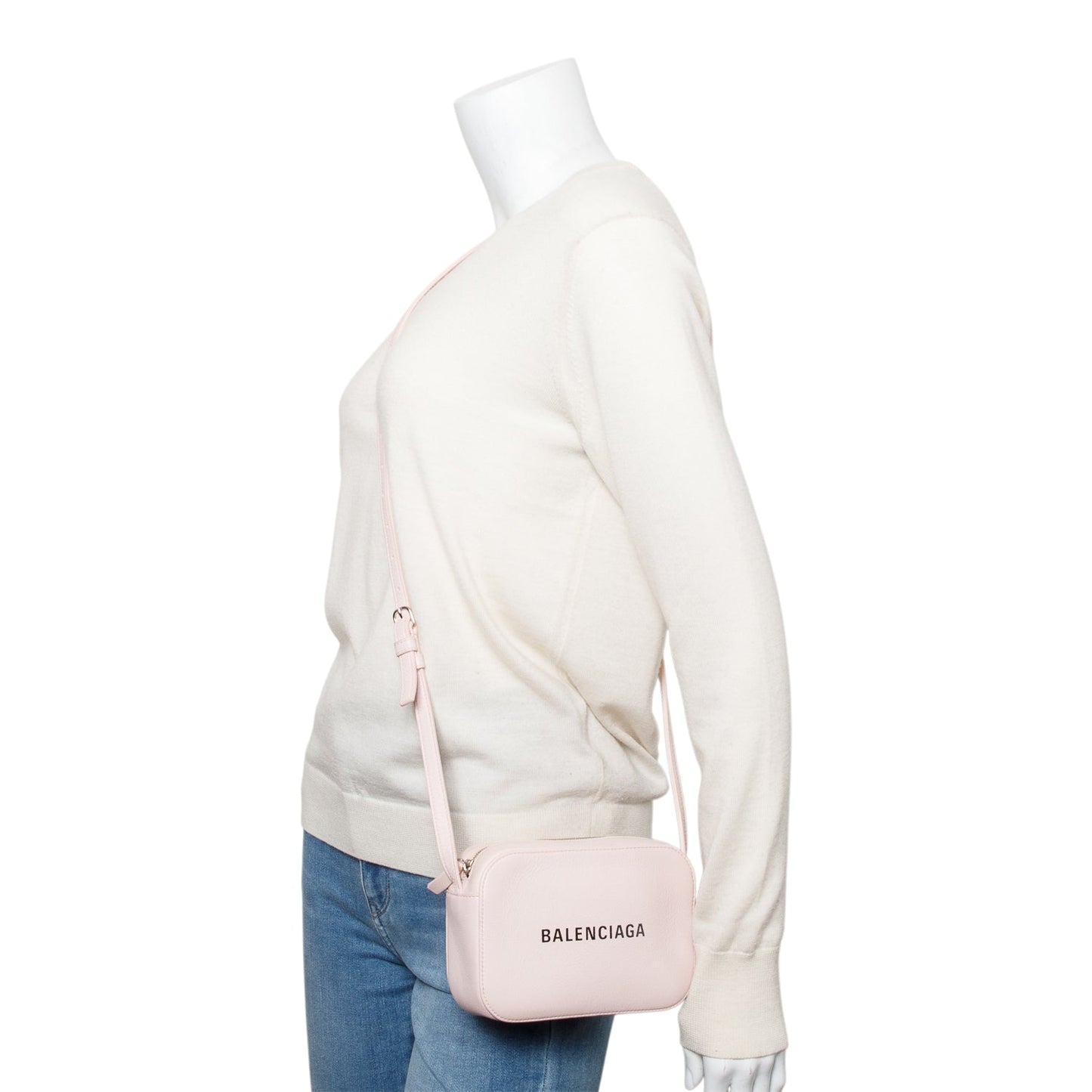 Balenciaga Everyday Xs Camera Bag Leather Pink Travel Bag