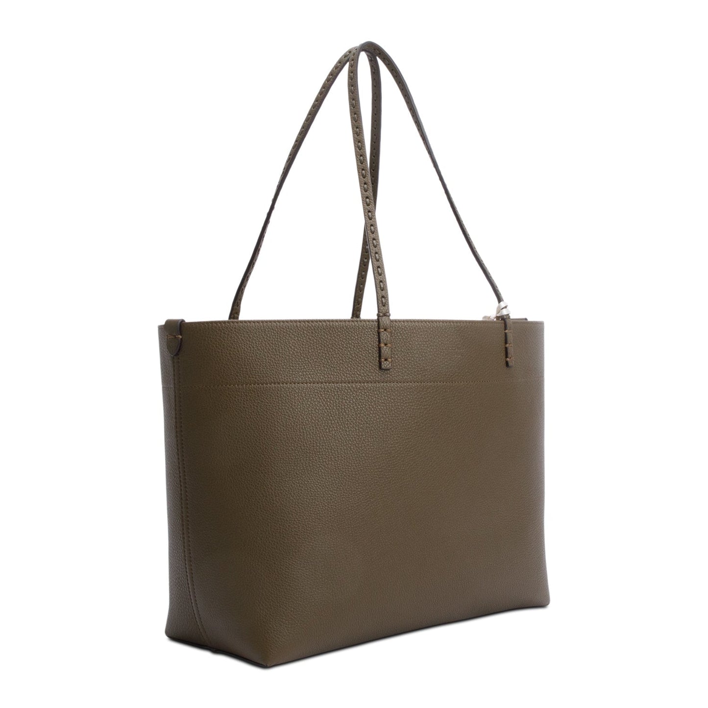 Fendi Grey Selleria Roll Tote Leather Medium Tote Bag