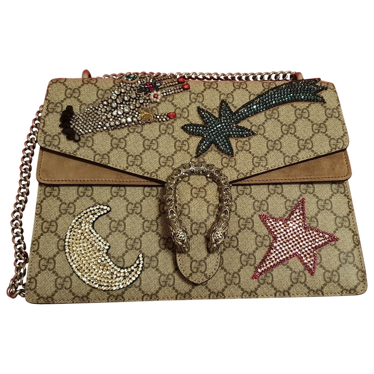 Gucci dionysus camel cloth handbag