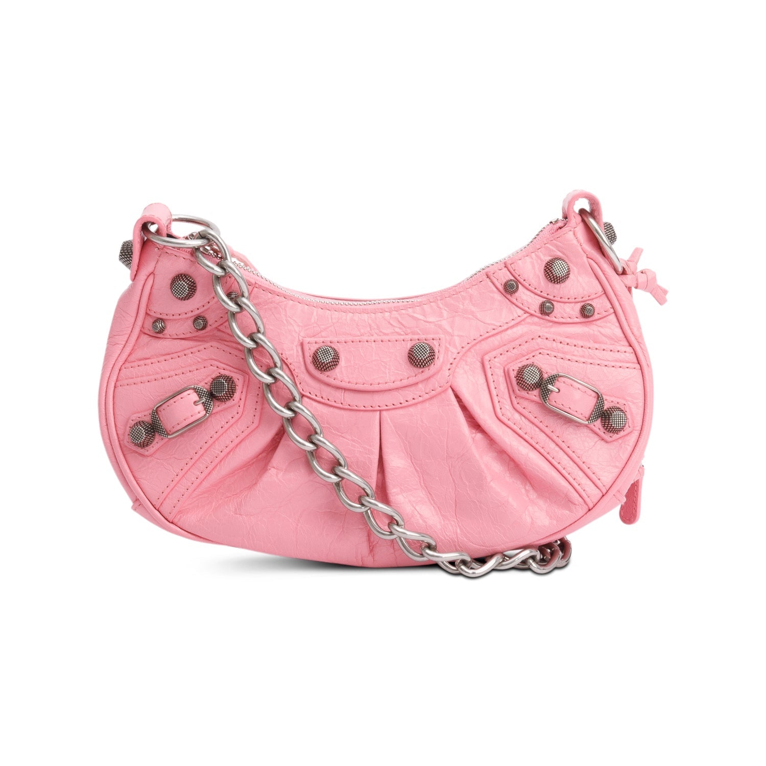 Balenciaga Arena Calfskin Le Cagole Xs Shoulder Bag Leather Pink