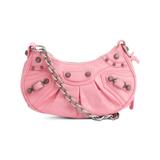 Balenciaga Arena Calfskin Le Cagole Xs Shoulder Bag Leather Pink