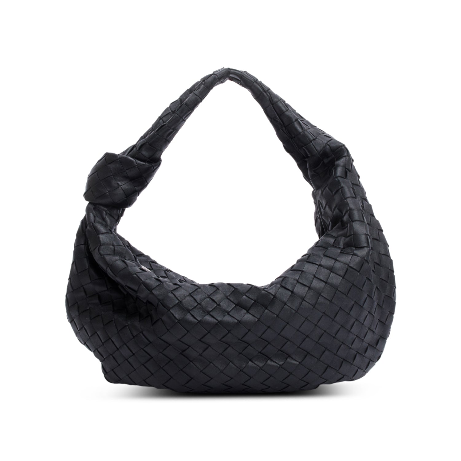 Bottega Veneta Intrecciato Jodie Bag Leather Black Travel Bag