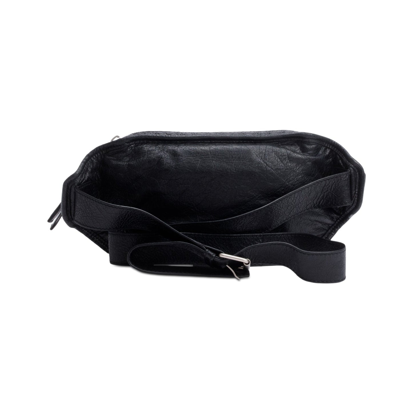 Balenciaga Arena Classic Motocross Neo Lift Hip Bag Leather Black Travel Bag