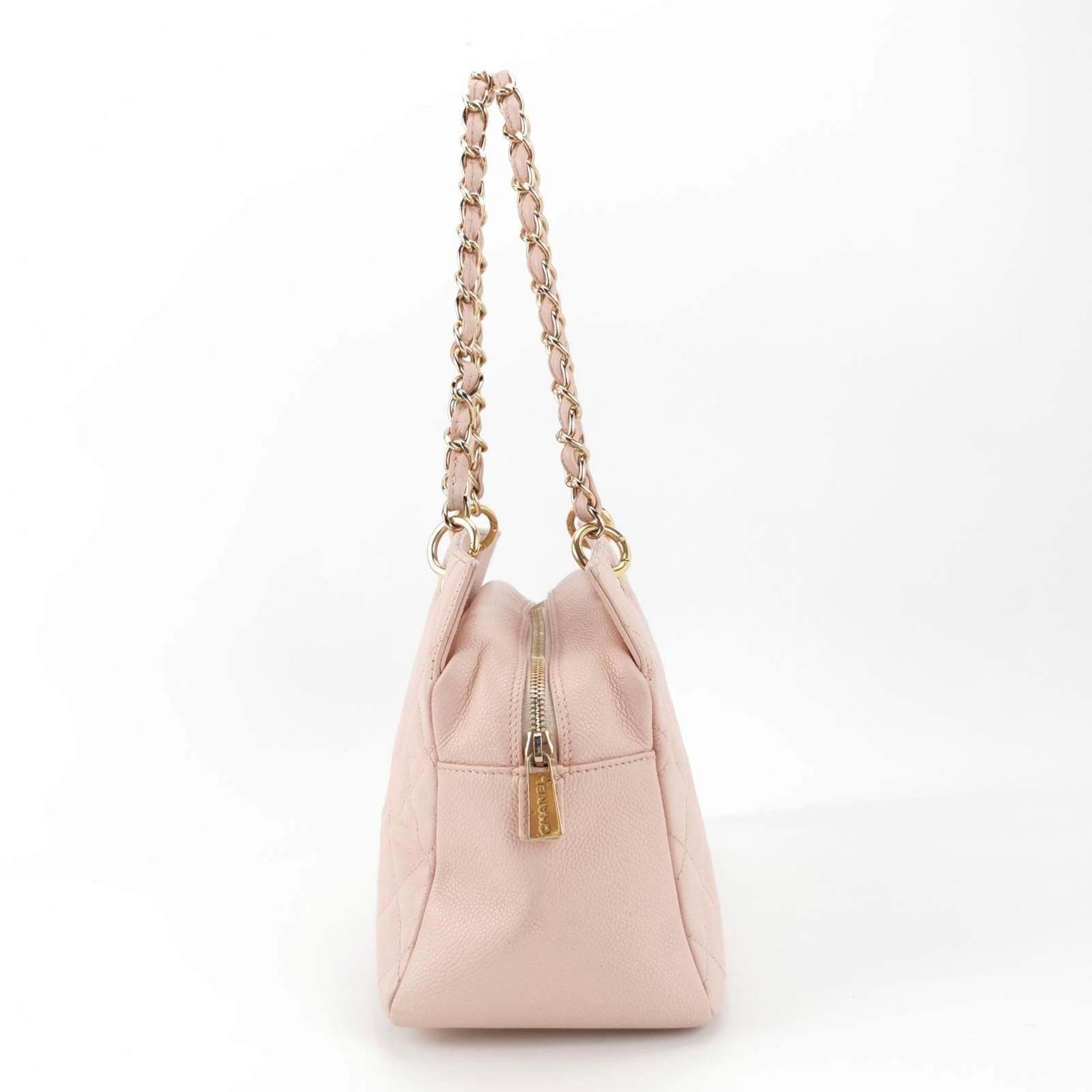Chanel PST Petite Shopping Pale Caviar Pink Leather Tote Bag