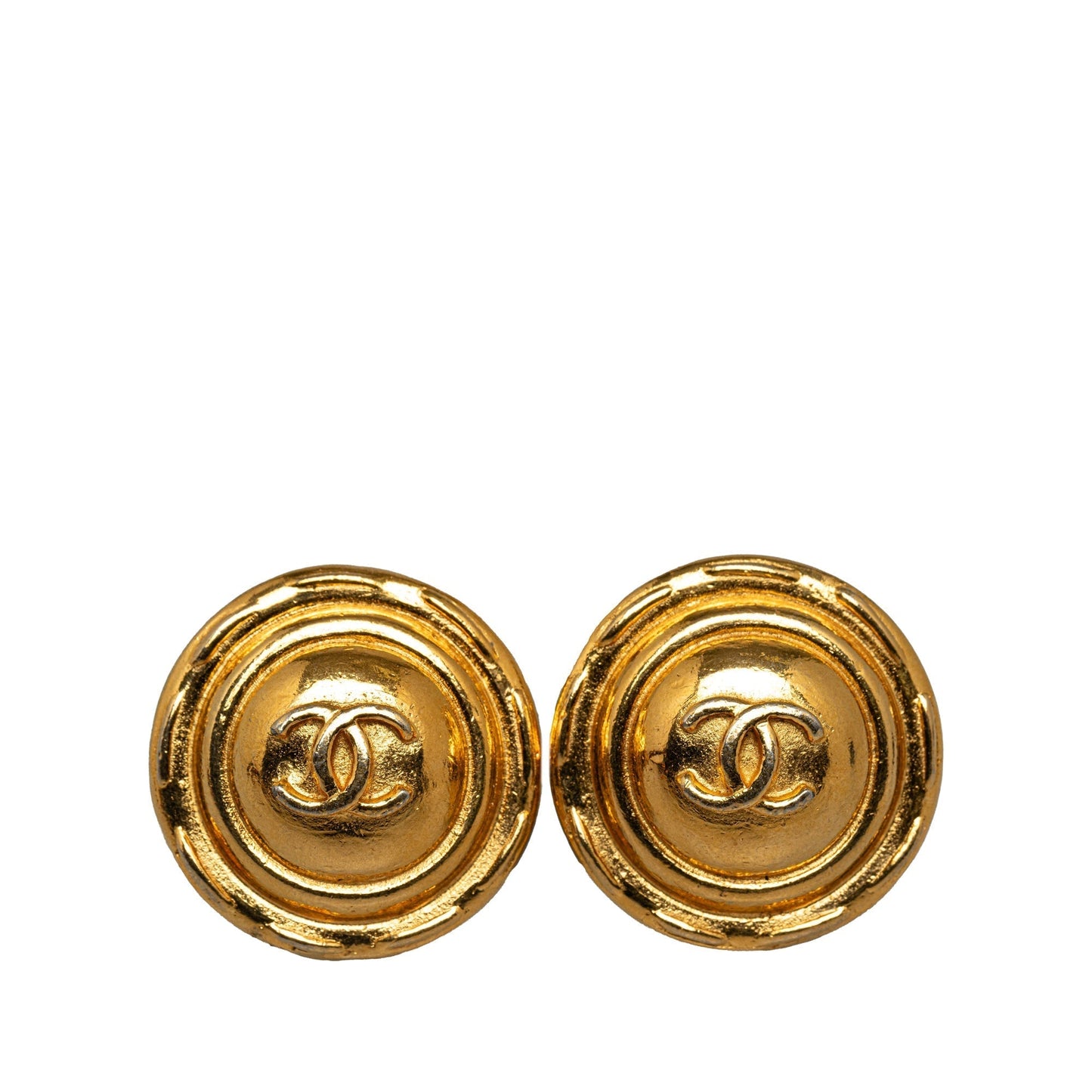 CHANEL CC Clip On Earrings Costume Earrings
