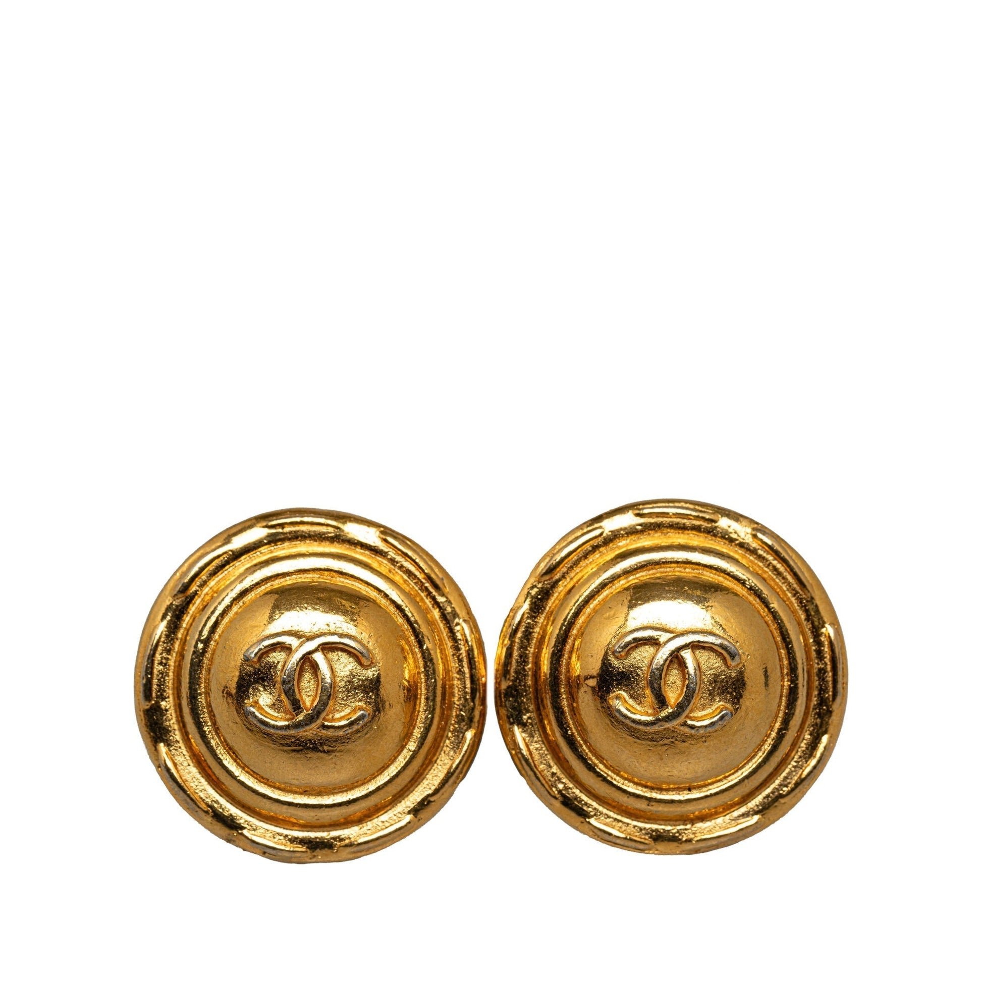 CHANEL CC Clip On Earrings Costume Earrings