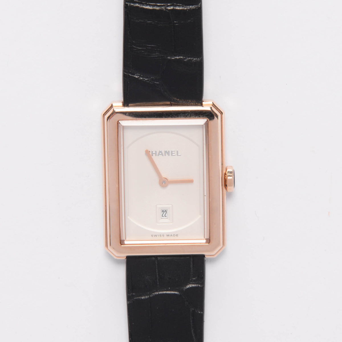 Chanel 18K Beige Gold Medium Boy.friend Watch Jewelry