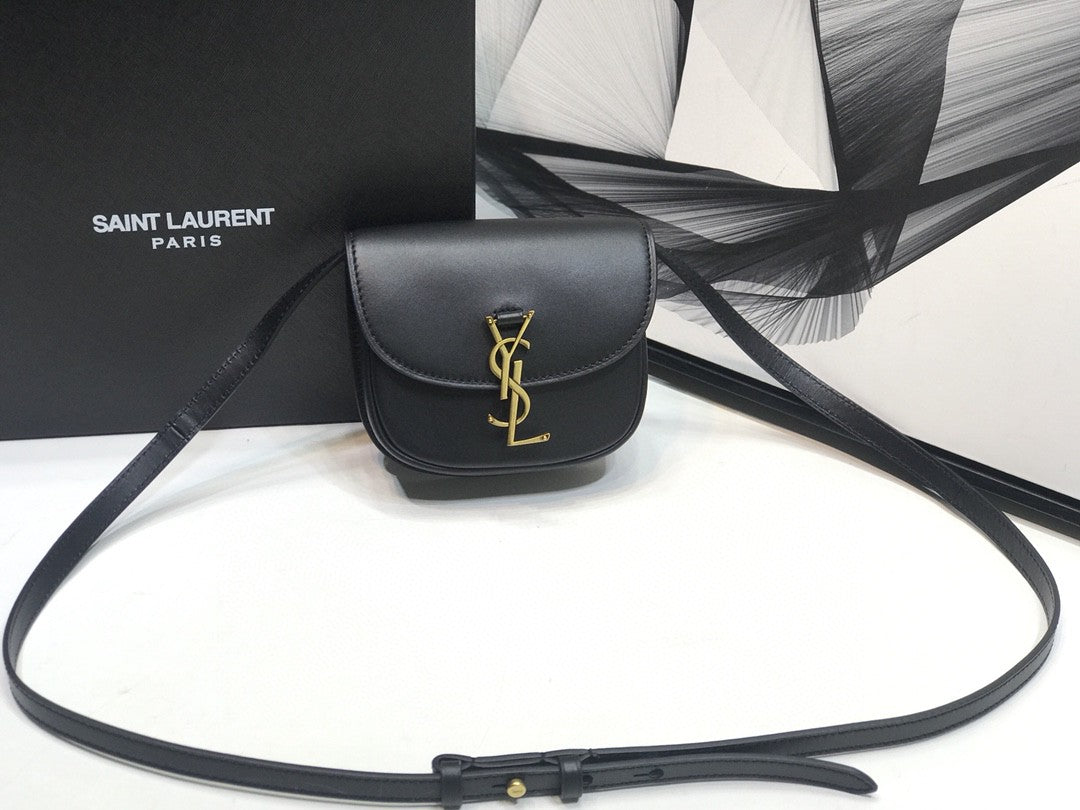 YSL Saint Laurent Kaia 7in 18.5cm Black Small Satchel Bag