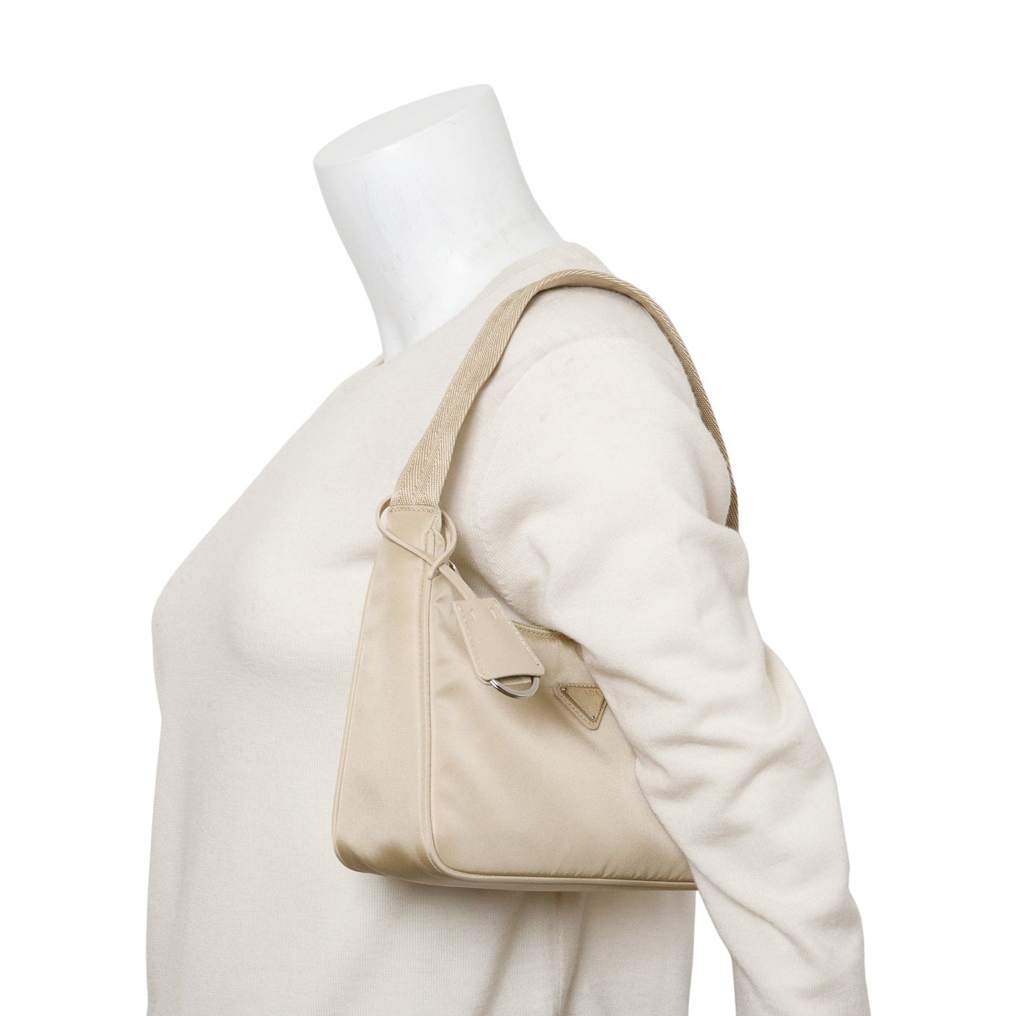 Prada Re Edition Re Bag Nylon Beige Travel Bag