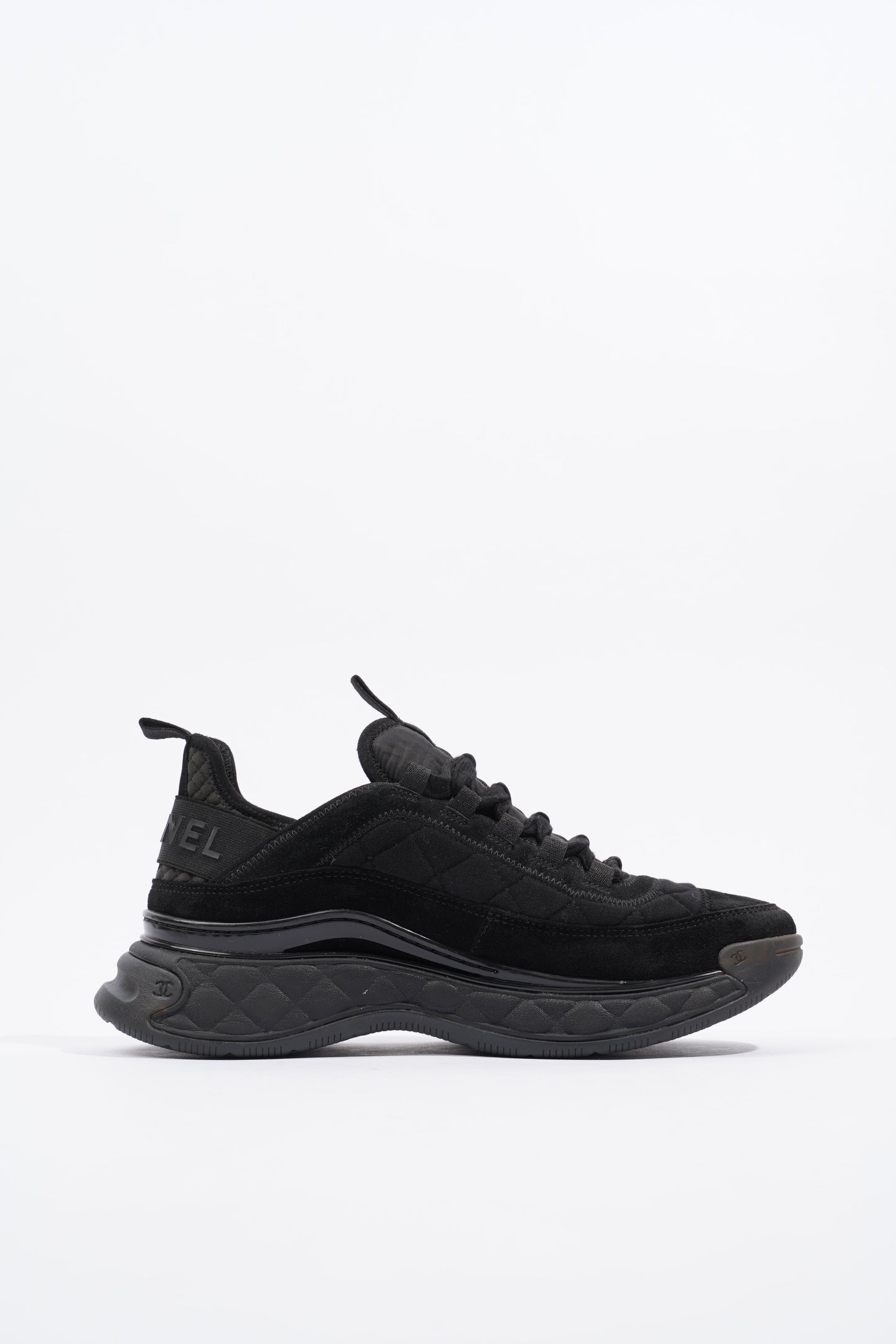 Chanel CC Logo Sneaker Black Canvas EU 39 UK 6