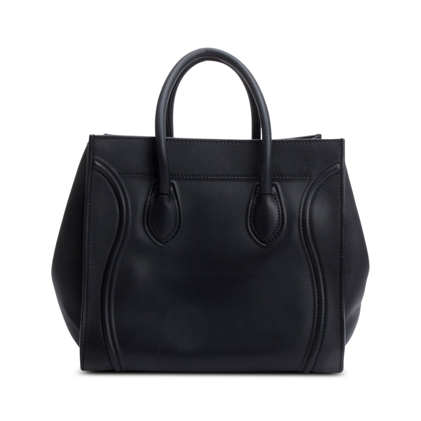 Celine Calfskin Phantom Luggage Tote Handbag Leather Black Tote Bag