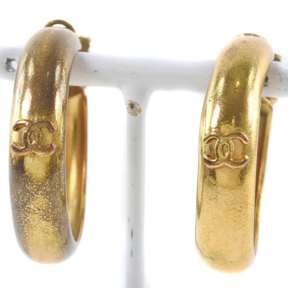 Chanel Gold Plated Earrings Clip