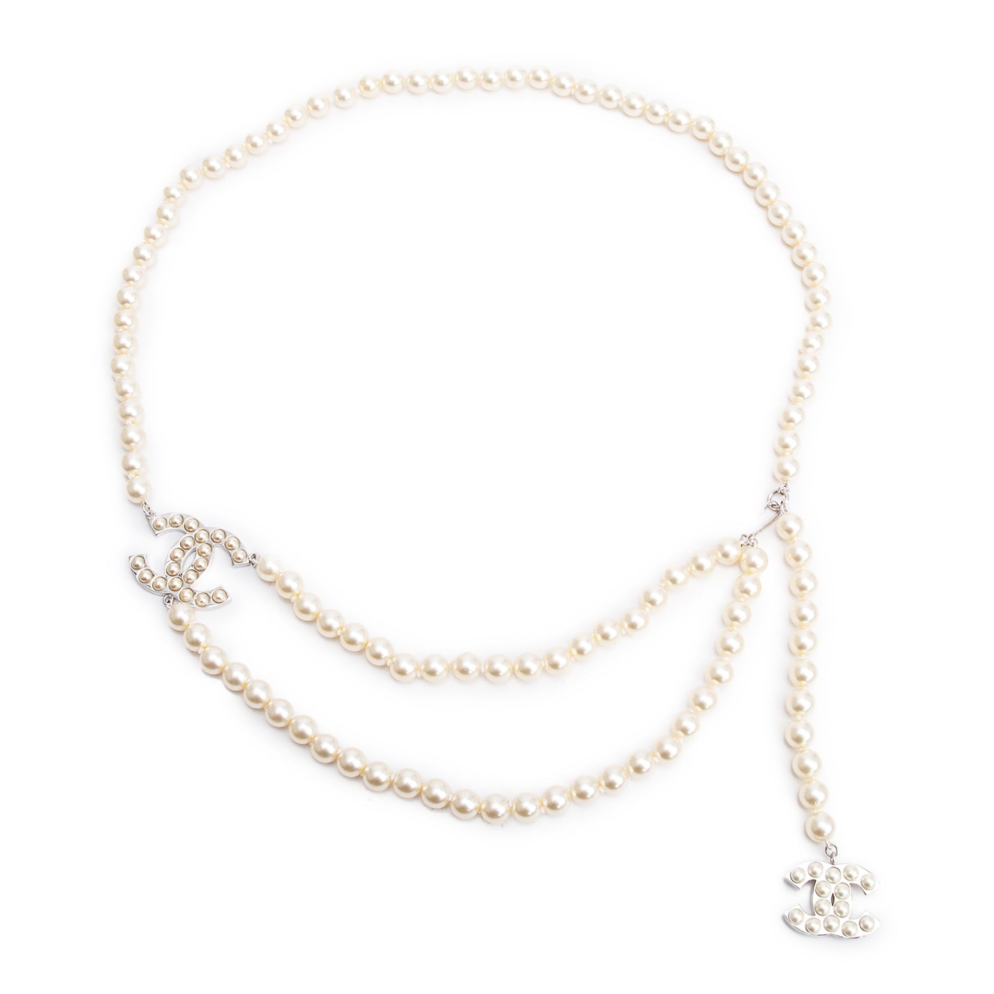 Chanel 's Faux Pearl Waist Belt