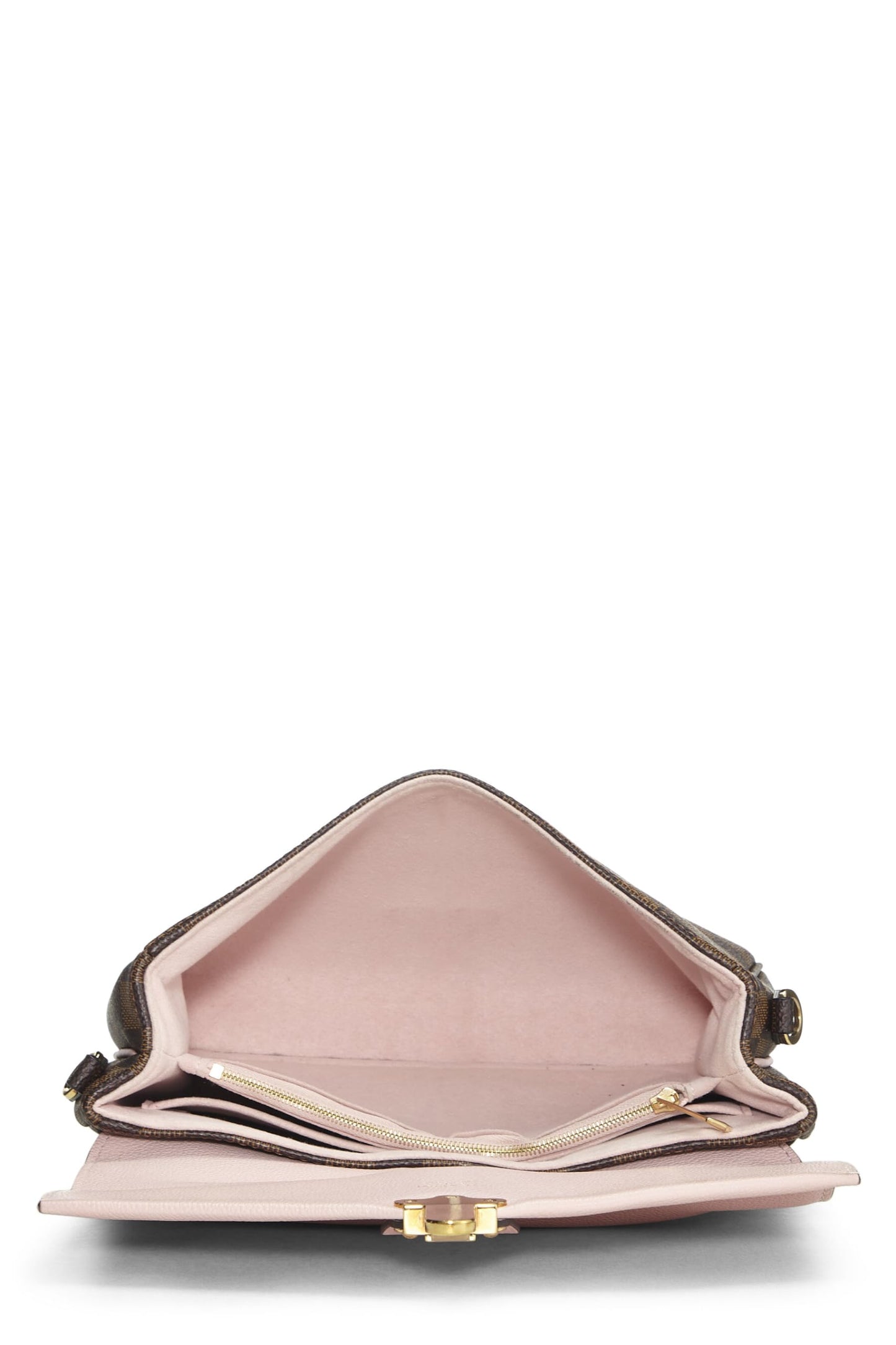Louis Vuitton,  Pink Damier Ebene Clapton Crossbody, Pink