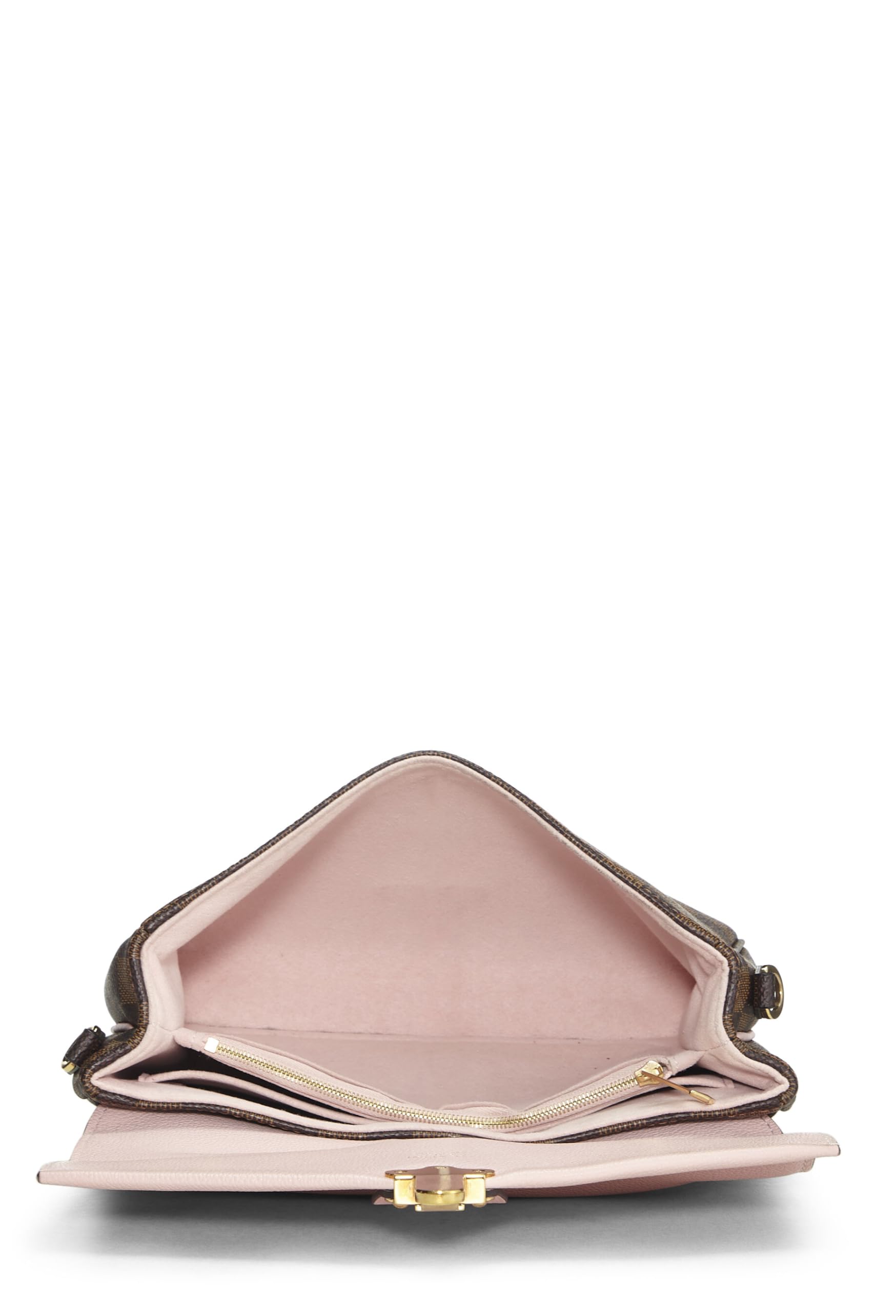 Louis Vuitton,  Pink Damier Ebene Clapton Crossbody, Pink