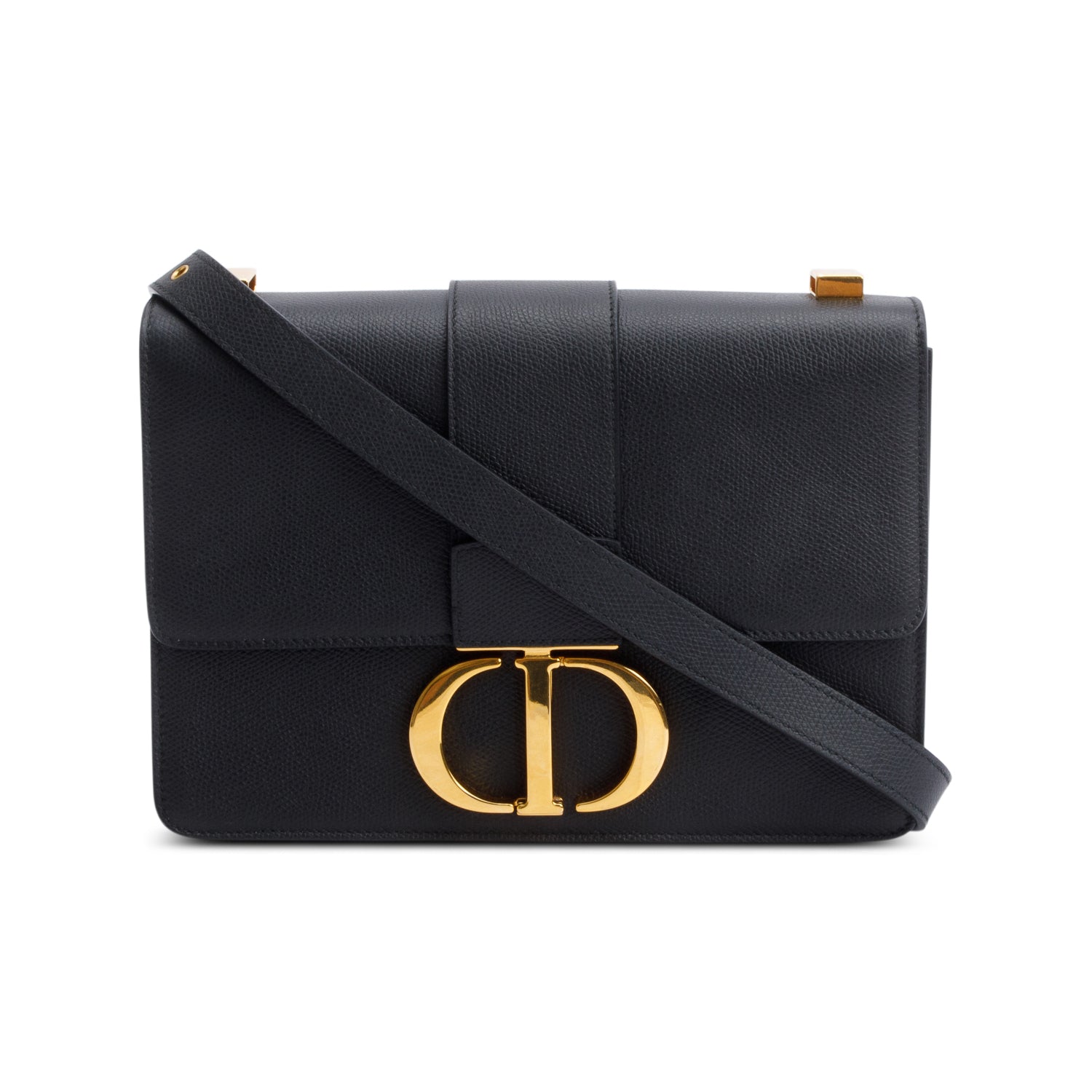 Dior Christian Montaigne Bag Leather Black Travel Bag