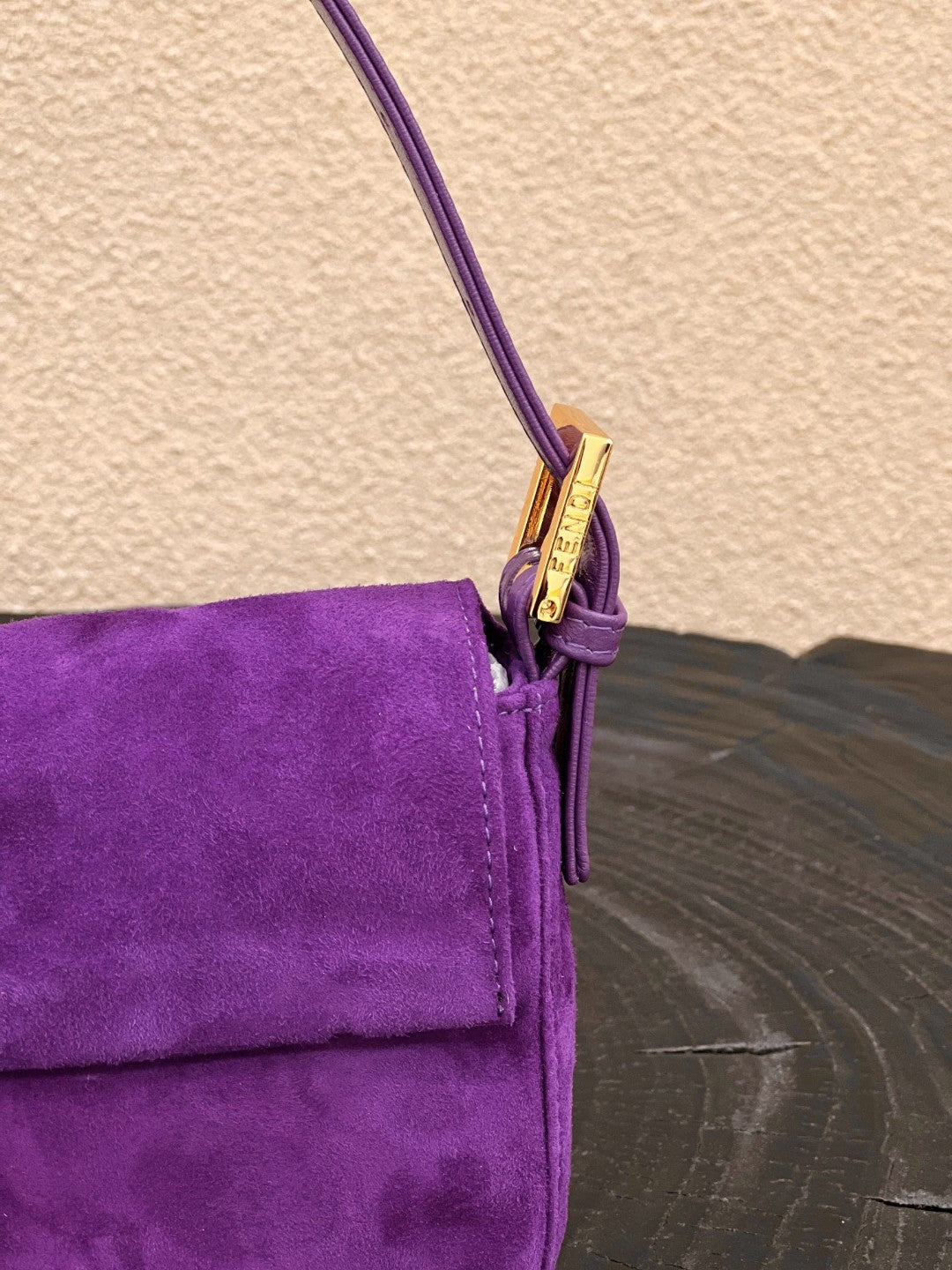 Top QualityTop Quality Baguette Purple Handbag