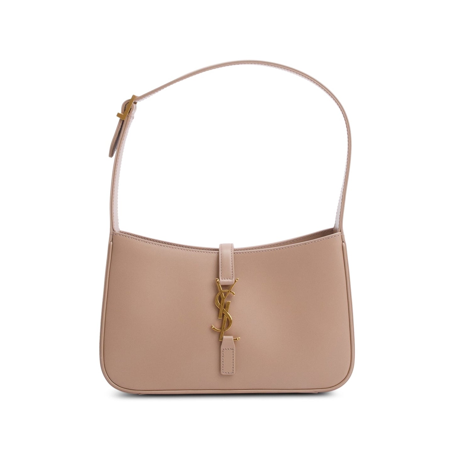 YSL Saint Laurent Smooth Calfskin Le Hobo Bag Leather Beige Shoulder Bag