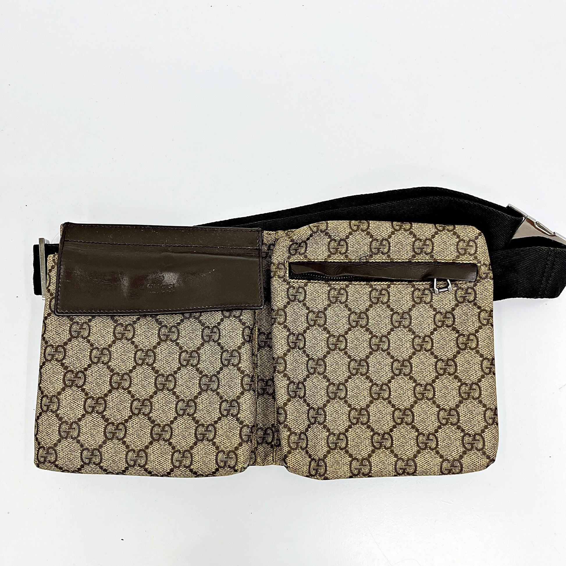 Gucci Monogram Crossbody Belt Waist Bag gu6620uy