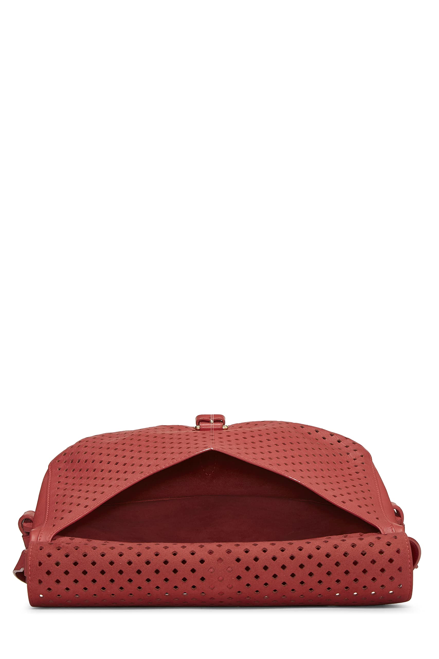Louis Vuitton,  Pink Perforated Leather Saumur 30, Pink